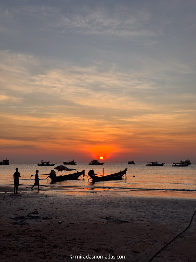 Sairee beach koh tao sunset